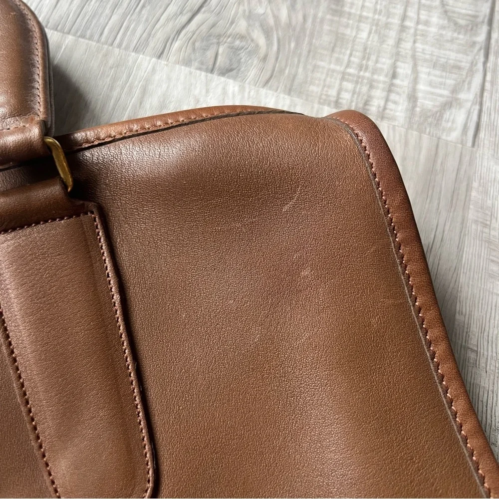 Coach Vintage Slim Satchel Leather Handbag Bonnie Cashin 1970s 1980s Made in NYC
